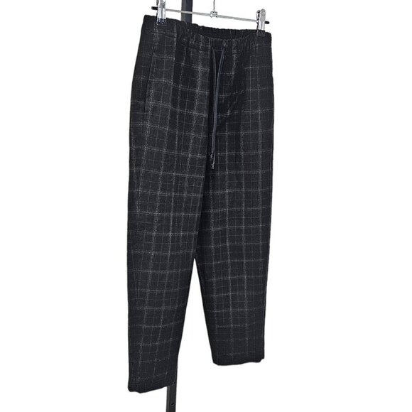 Aritzia Babaton Jimmy Pants Size XS Check Tie Waist Straight Leg - Picture 4 of 7